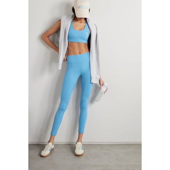 Sporty & Rich Runner Stretch Leggings in Sea Blue - Picture 3 of 8